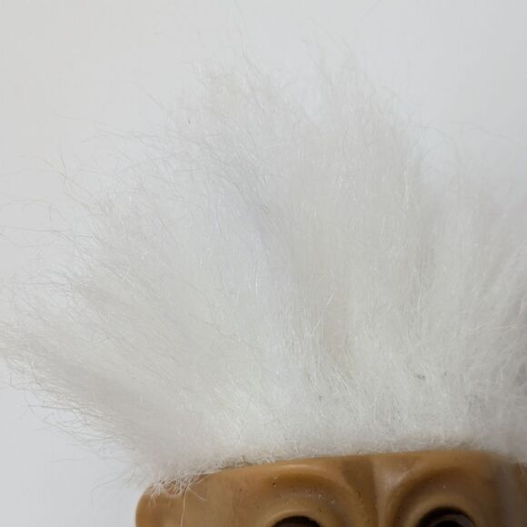 Vintage RUSS Troll Doll with Shirt and Short White Hair - Picture 3 of 15